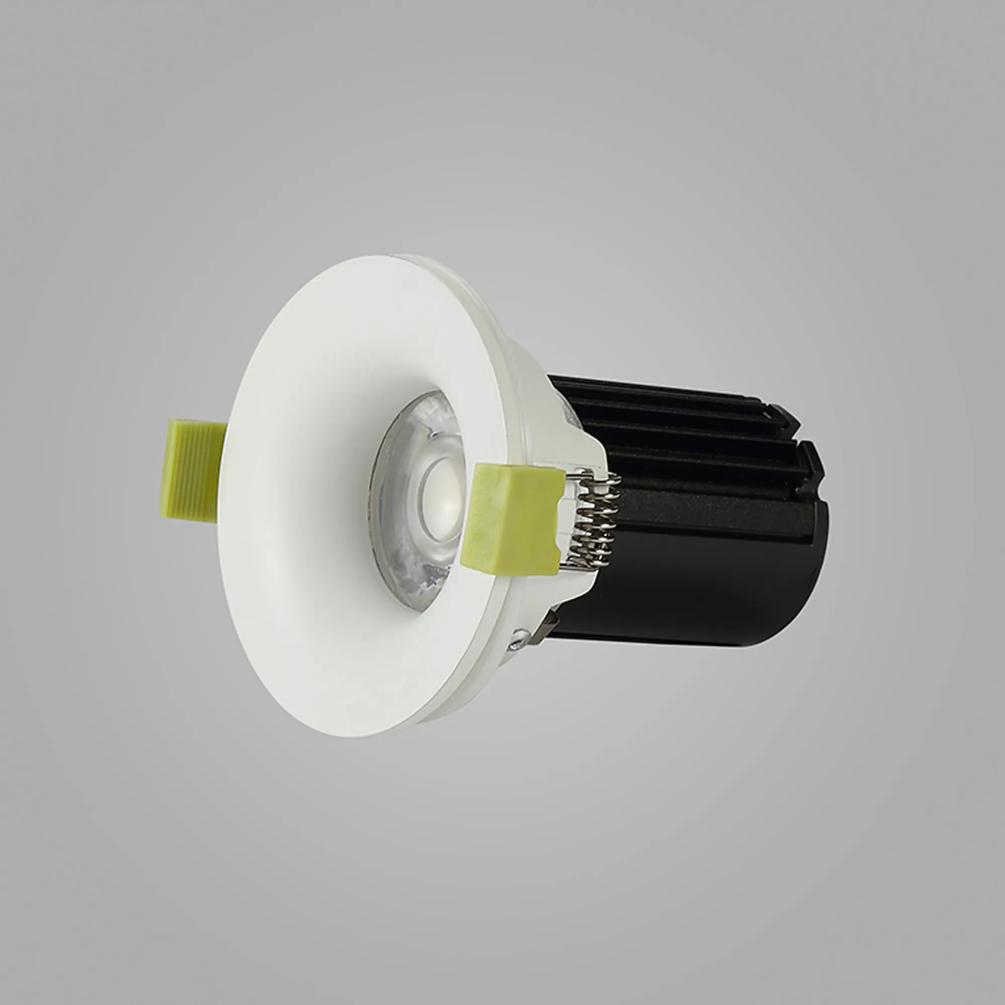 Bruve 9 Tridonic powered 9W 2700K 700lm 36° LED Engine,250mA , CRI>90 LED Engine Matt White Fixed Round Recessed Downlight, Inner Glass cover, IP65 DM201457  Dlux Bruve 9 IP65
